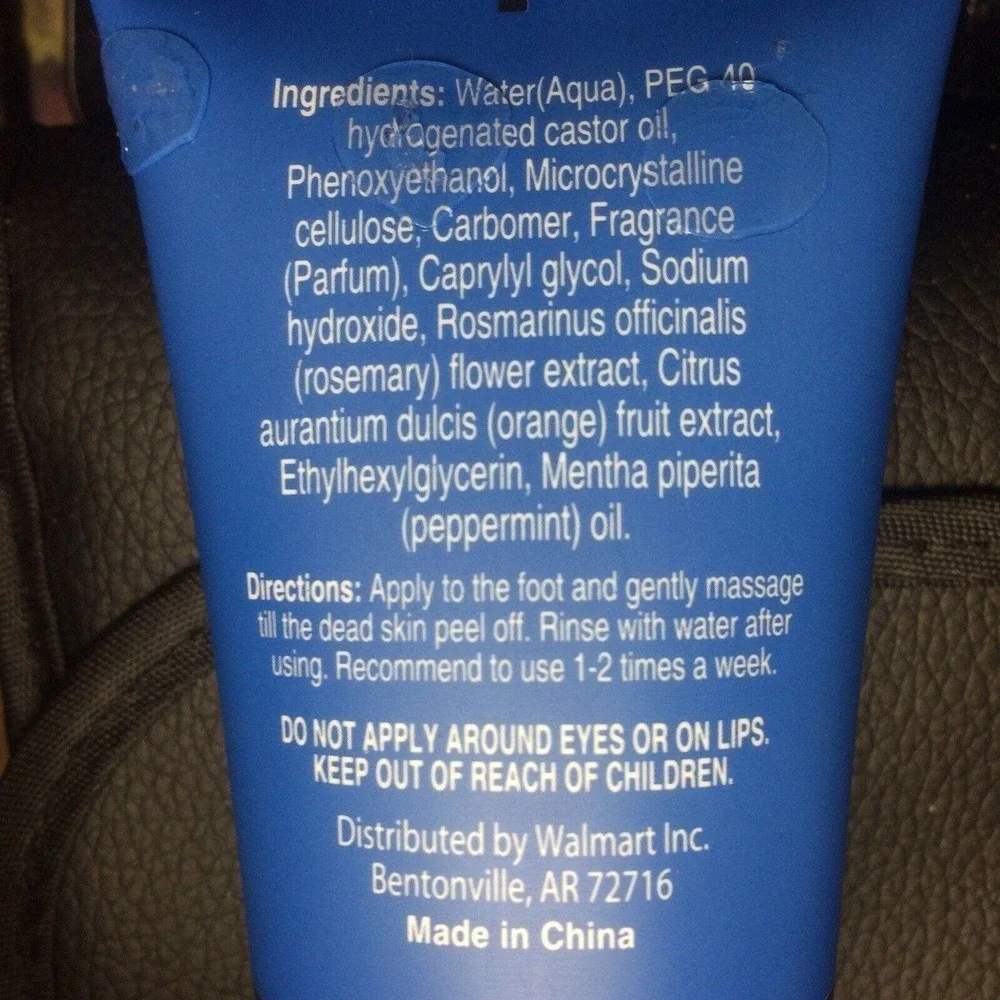 Bloomfield Foot Scrub Soothing Herbal Fruit Extracts & Essential Oils New